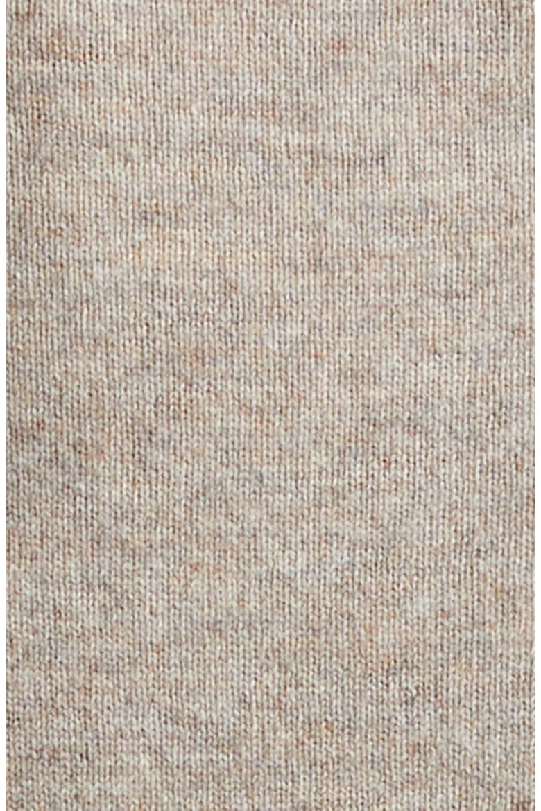 Face Patch Wool & Yak Hair Cardigan, Alternate, color, GREIGE MELANGE
