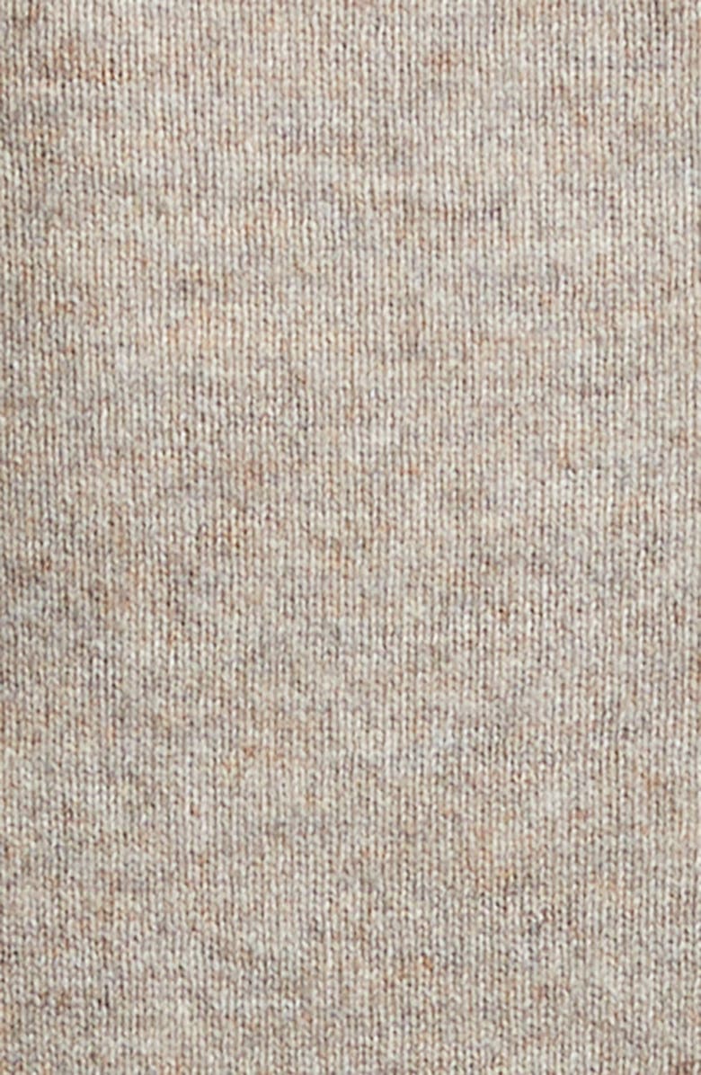 Acne Studios Face Patch Wool & Yak Hair Cardigan, Alternate, color, Greige Melange