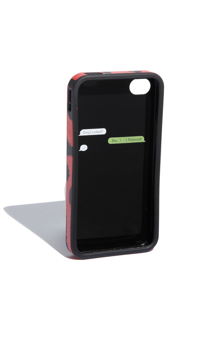 'Cheetah' iPhone 4 & 4S Case, Alternate, color, RED