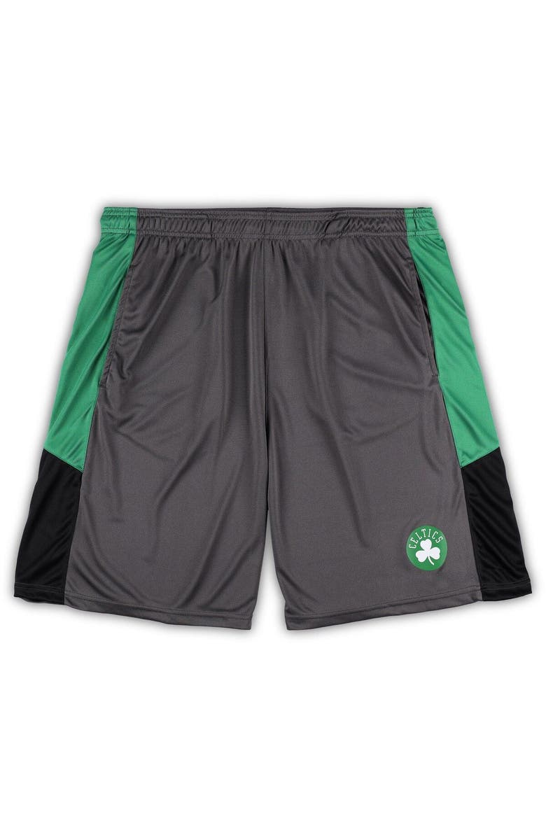 FANATICS Men's Fanatics Branded Gray Boston Celtics Big & Tall Shorts, Main, color, 
