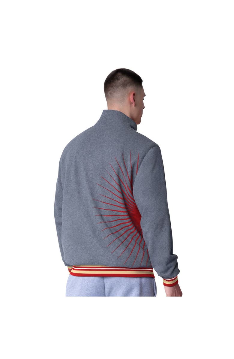 G-III Extreme Men's G-III Extreme Scarlet/Heather Gray San Francisco 49ers Strong Arm Reversible Full-Zip Jacket, Alternate, color, Scarlet