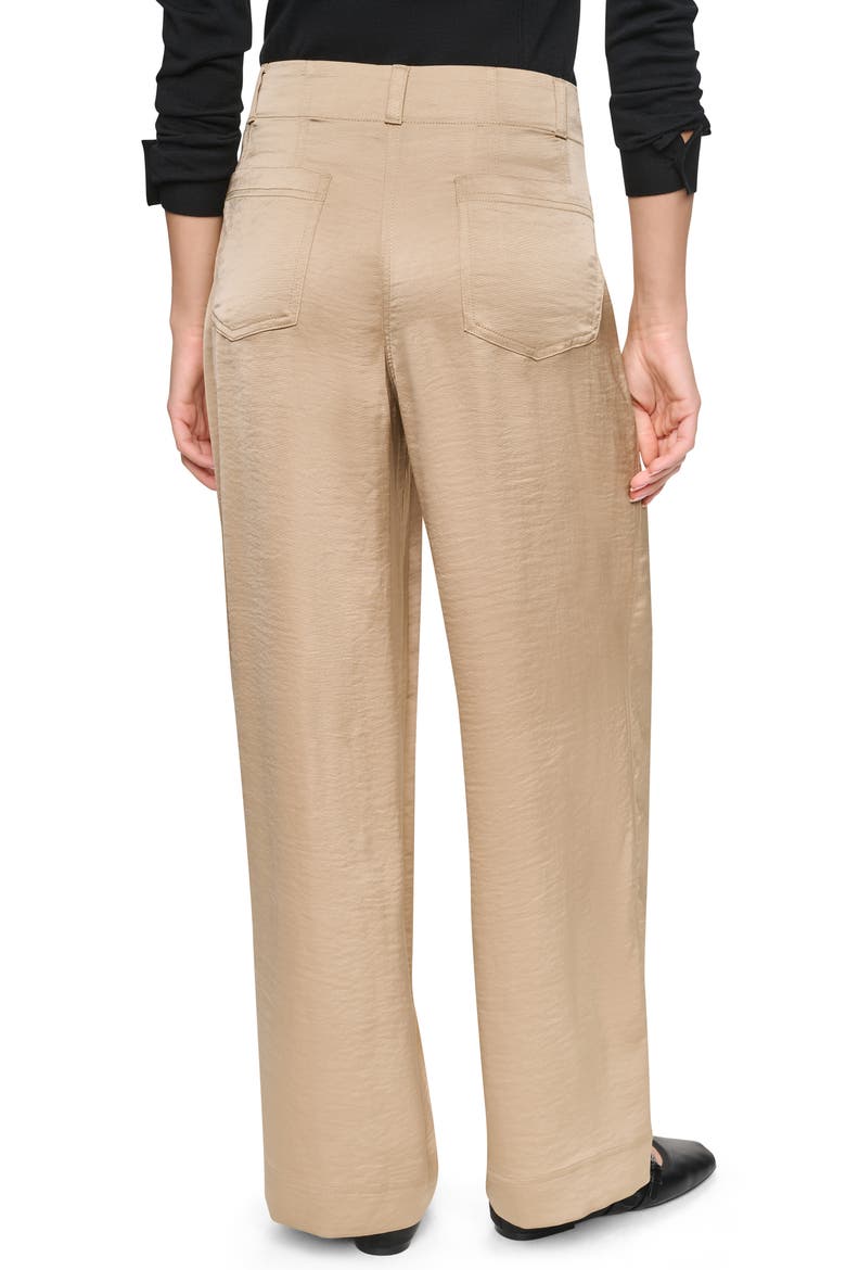 Wide Leg Glazed Pants, Alternate, color, TRAVERTINE