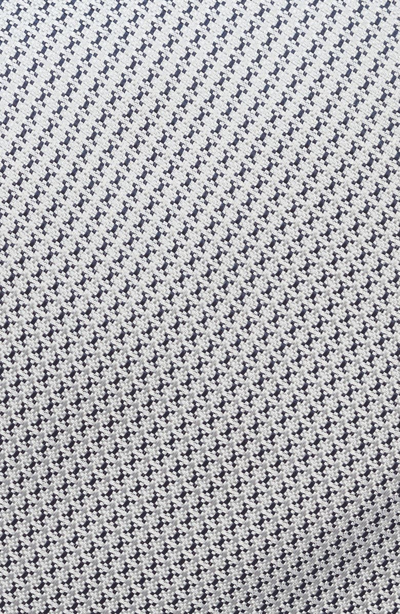 Canali Neat Silk Tie, Alternate, color, Light Grey