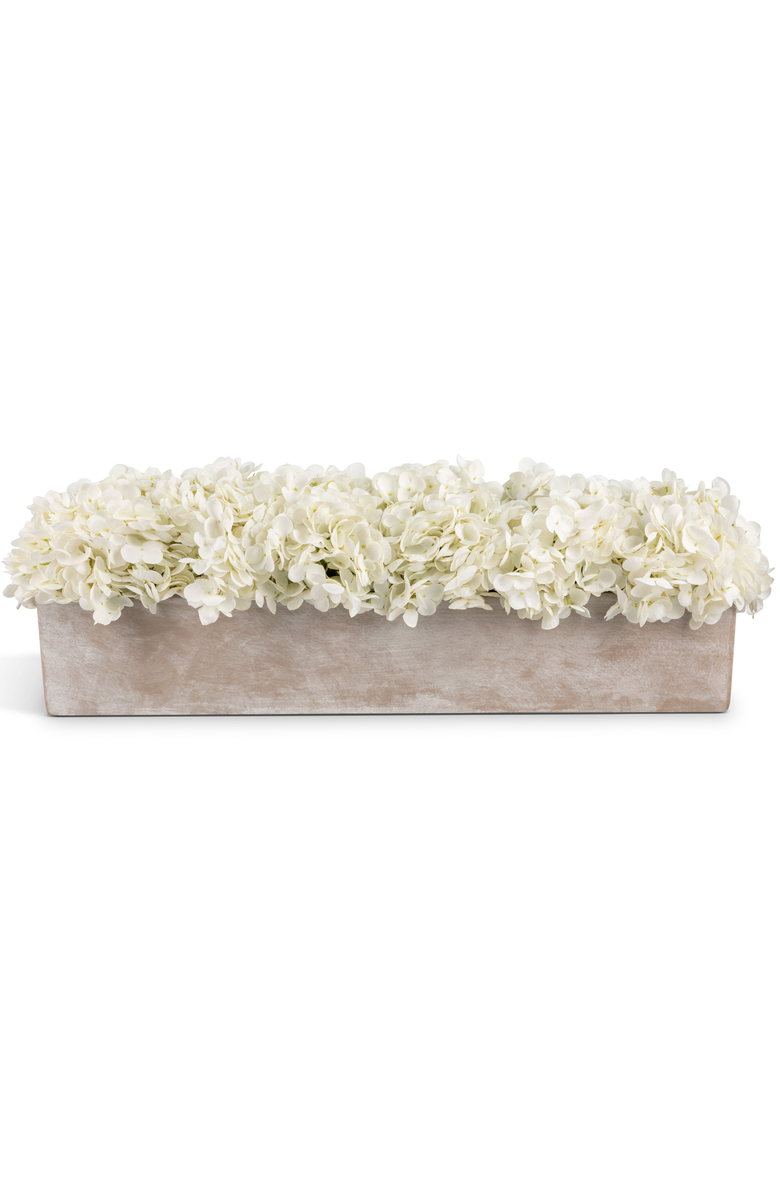 CocoBella Bellamy Hydrangea Arrangement, Main, color, 24" Snow