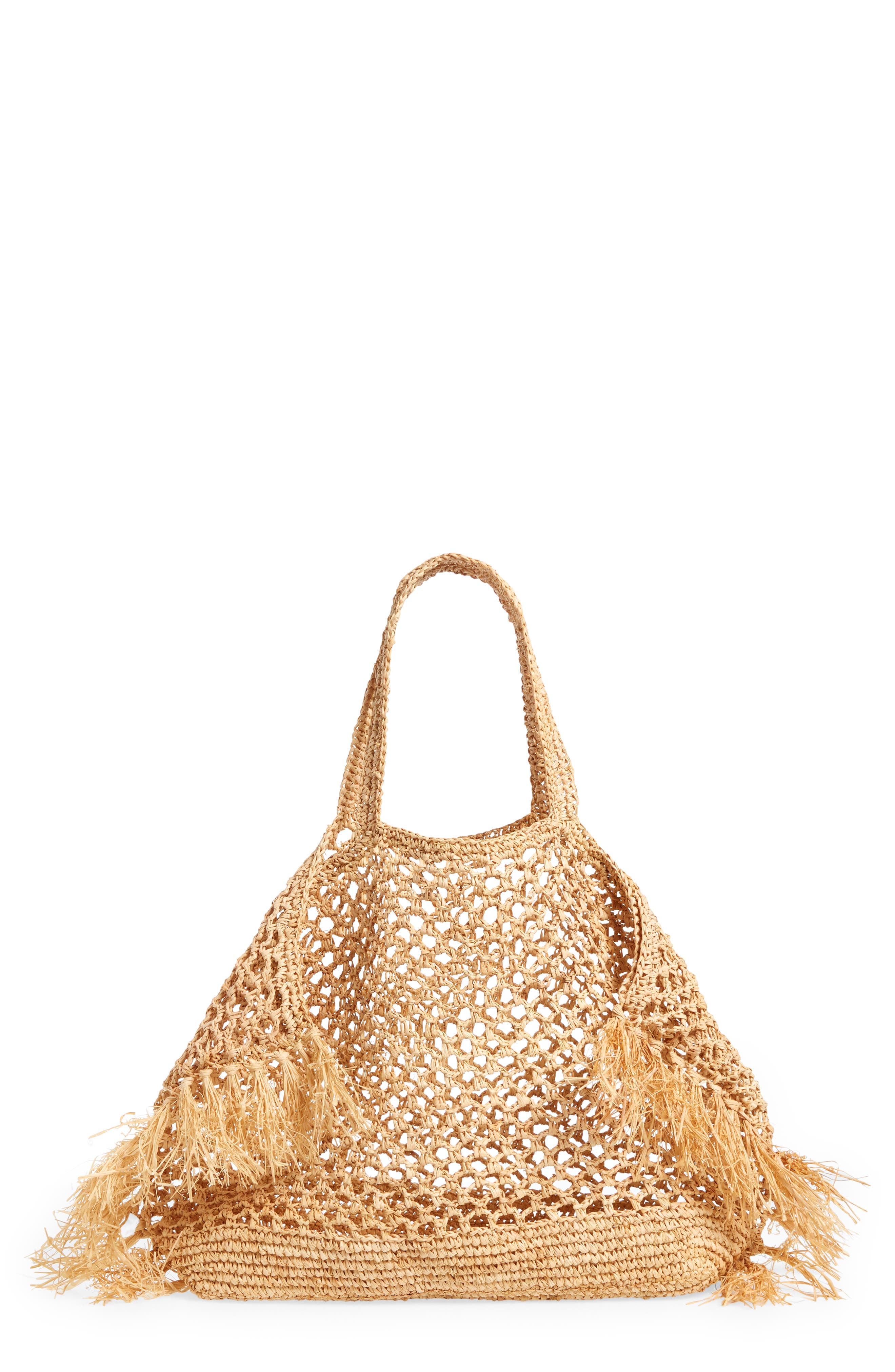 Jayden Raffia Tote, Main, color, NATURAL