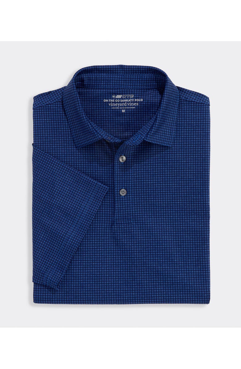 vineyard vines Golf Print Sankaty Performance Polo, Alternate, color, Hounds Blu Depth