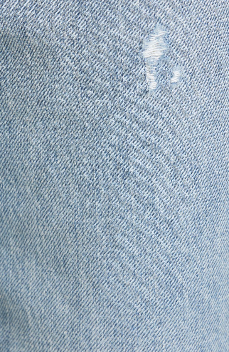 Jonathan Simkhai Standard Eliot Ripped High Waist Ankle Jeans, Alternate, color, Venice