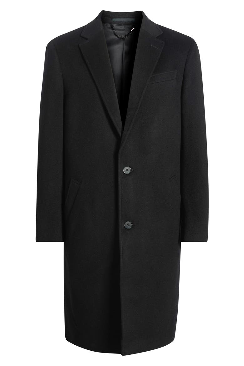 Italian Cashmere Overcoat, Alternate, color, BLACK