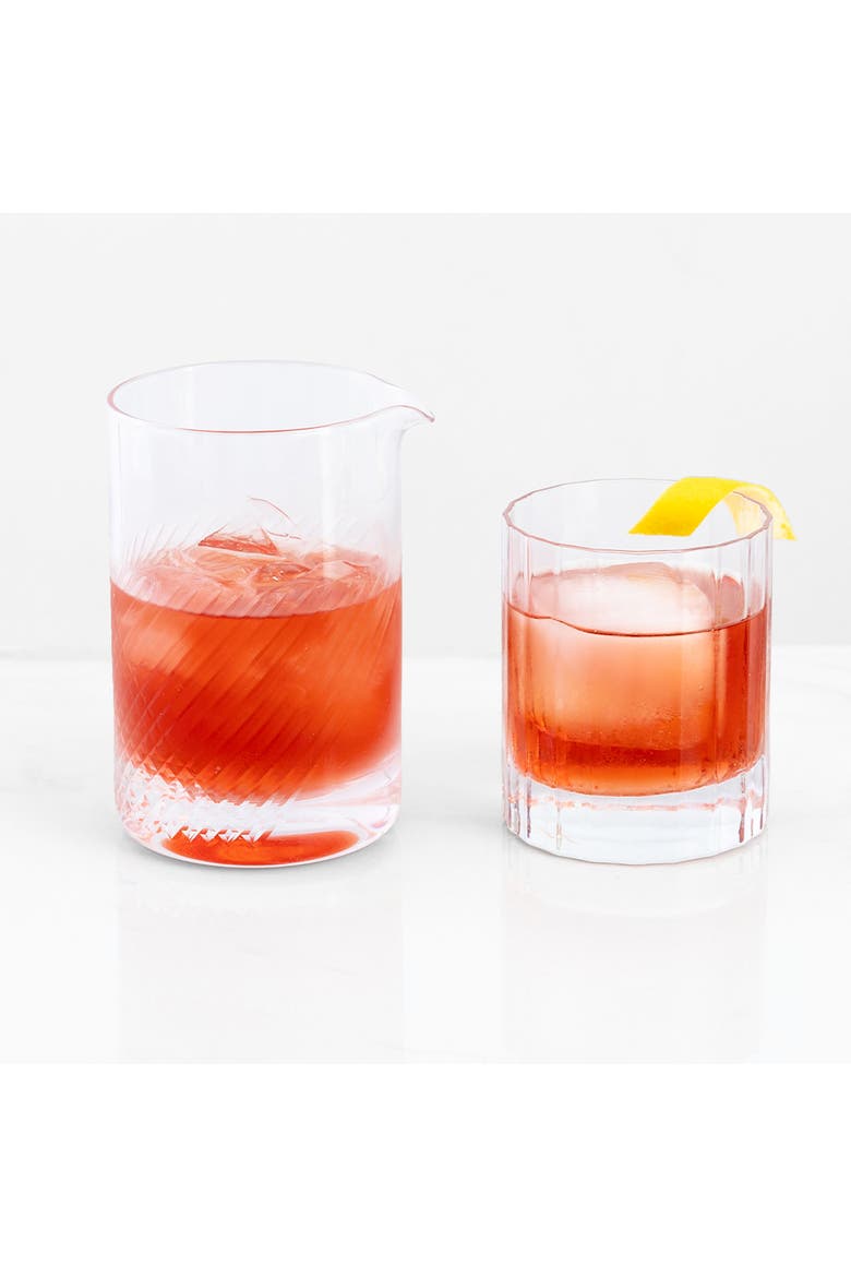 Cocktail Mixing Glass, Deco Style, Alternate, color, Glass