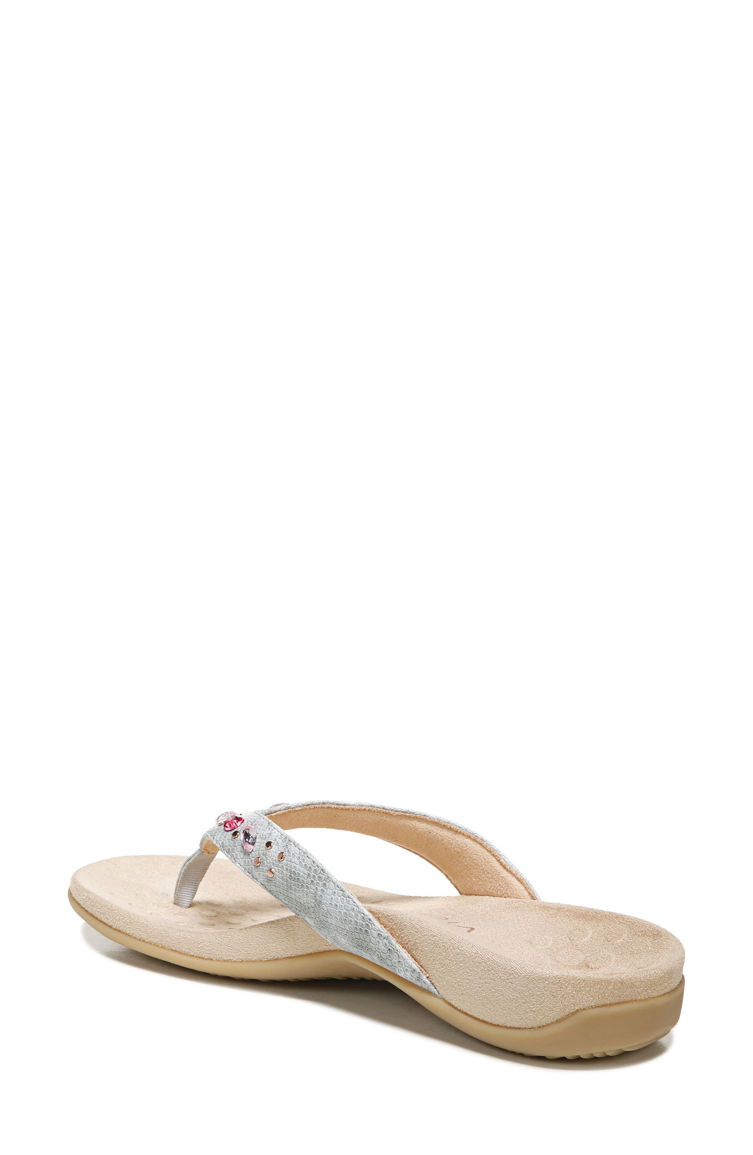 Vionic Lucia Crystal Embellished Flip Flop, Alternate, color, 