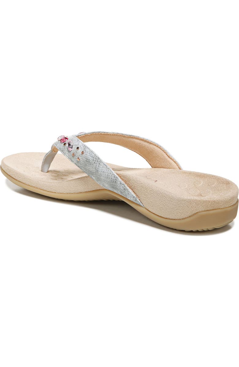 Vionic Lucia Crystal Embellished Flip Flop, Alternate, color,