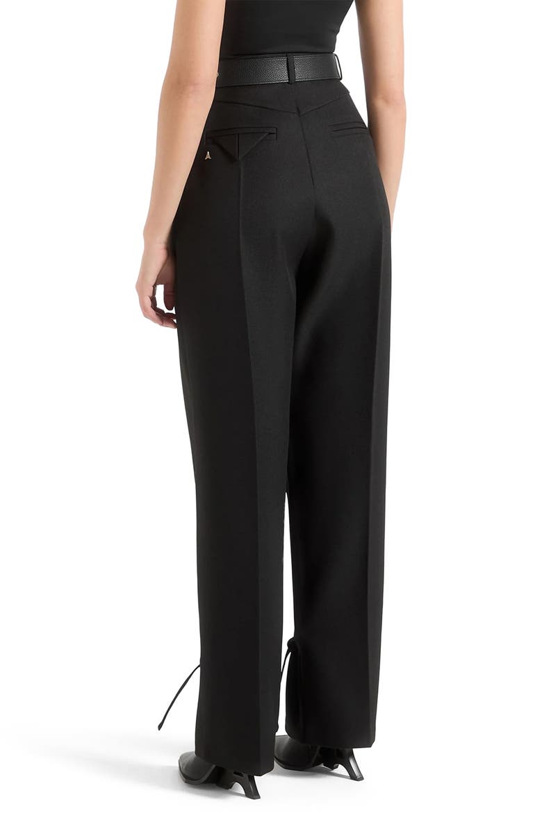 Manière De Voir Suzanne Tailored Trousers with Oversized Belt and Ankle Ties, Alternate, color,