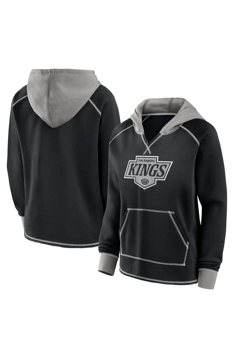 Logo Athletic Women's Logo Athletic Black Los Angeles Kings Hit It French Terry Full-Zip Hoodie, Main, color, Black