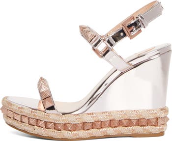 Christian Louboutin Pyraclou Espadrille Wedge Sandal (Women
