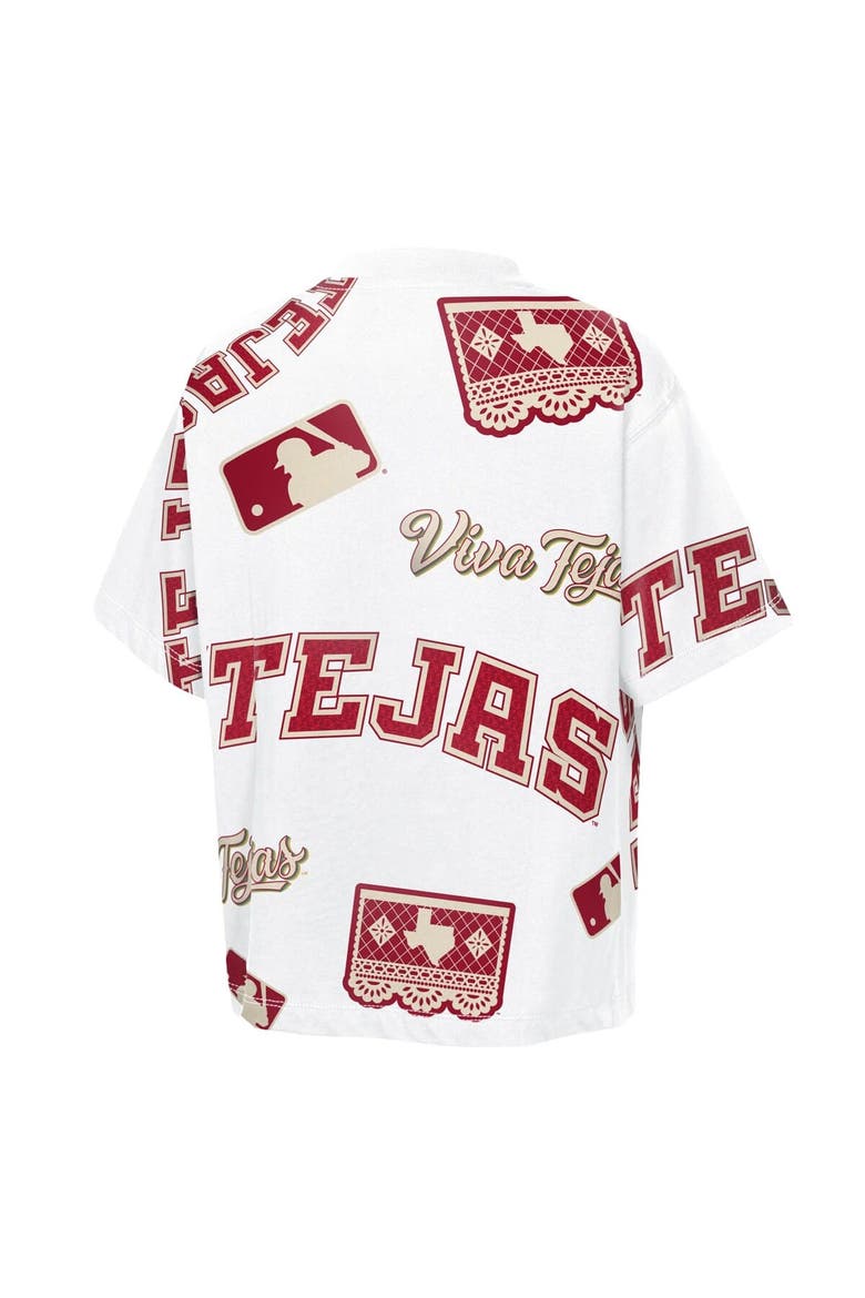 Youth Outerstuff  White Texas Rangers 2026 City Connect Circus Catch T-Shirt, Alternate, color, White