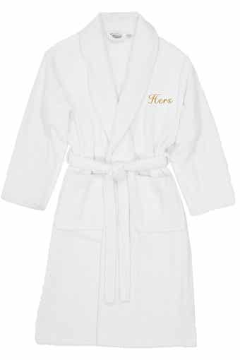 Embroidered 'Hers' Terry Bathrobe