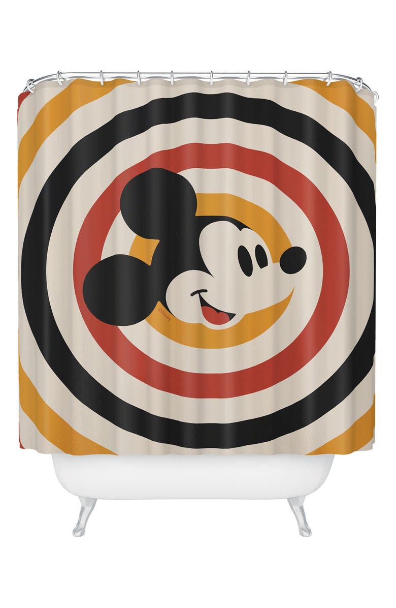 Society6 Disney x Society6 Mickey Shower Curtain, Main, color,