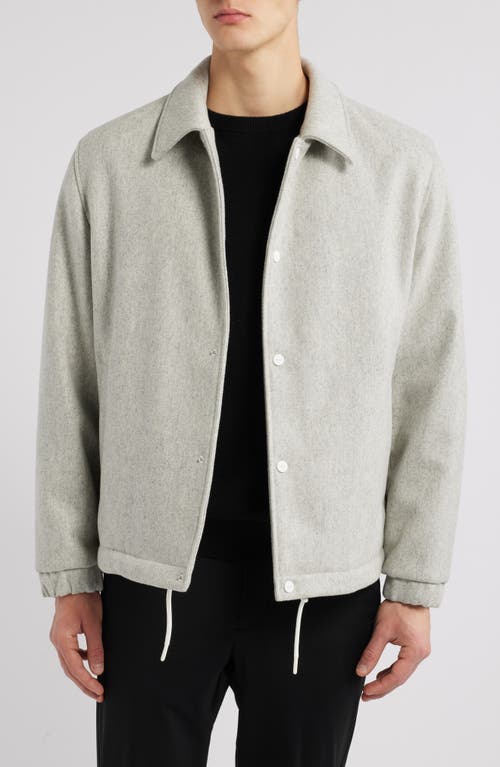 Hugo Boss Hugo Baks Wool Blend Coach's Jacket In Natural