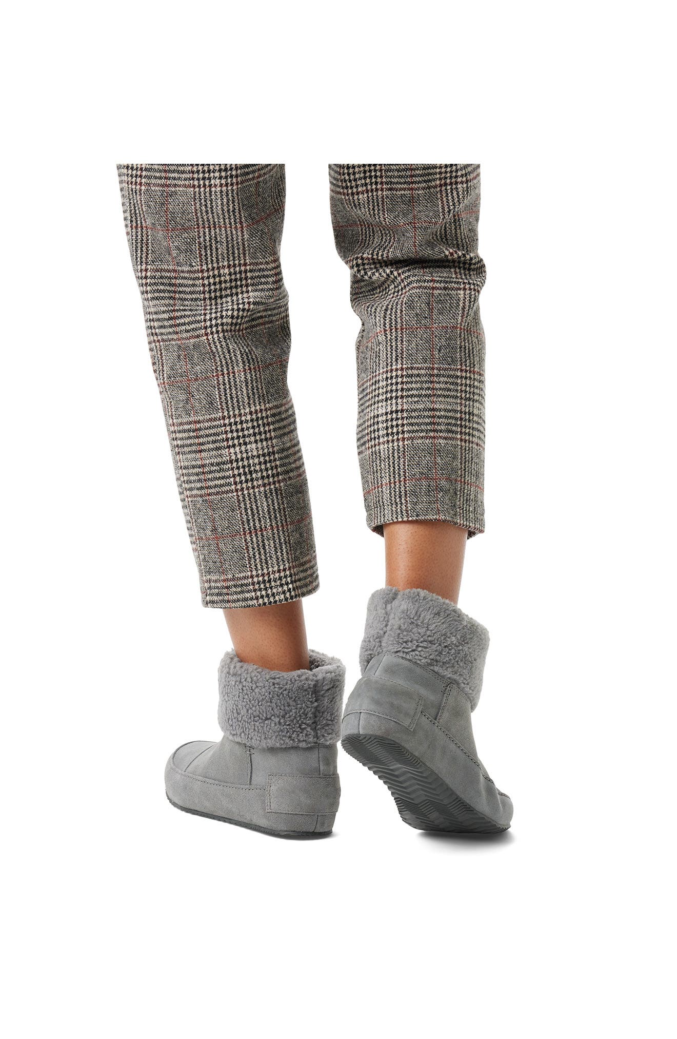Go Stumptown Faux Fur Lined Bootie, Alternate, color, QUARRY/ GRILL