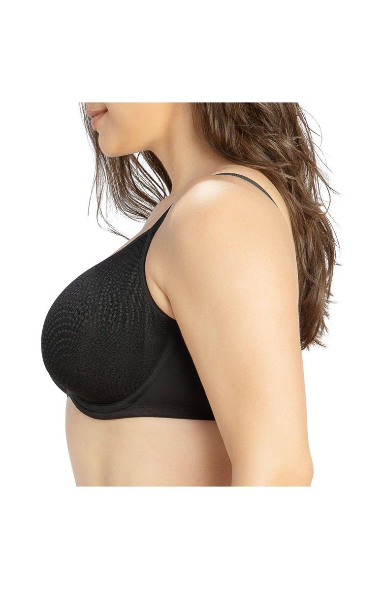 Parfait Pearl Non-padded Seamless Minimizer Bra, Alternate, color, Black