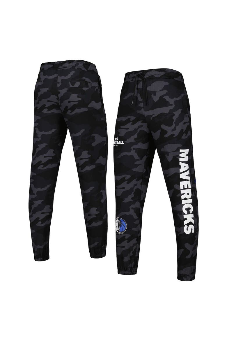Men's New Era Black/Camo Dallas Mavericks Tonal Joggers, Main, color, Black