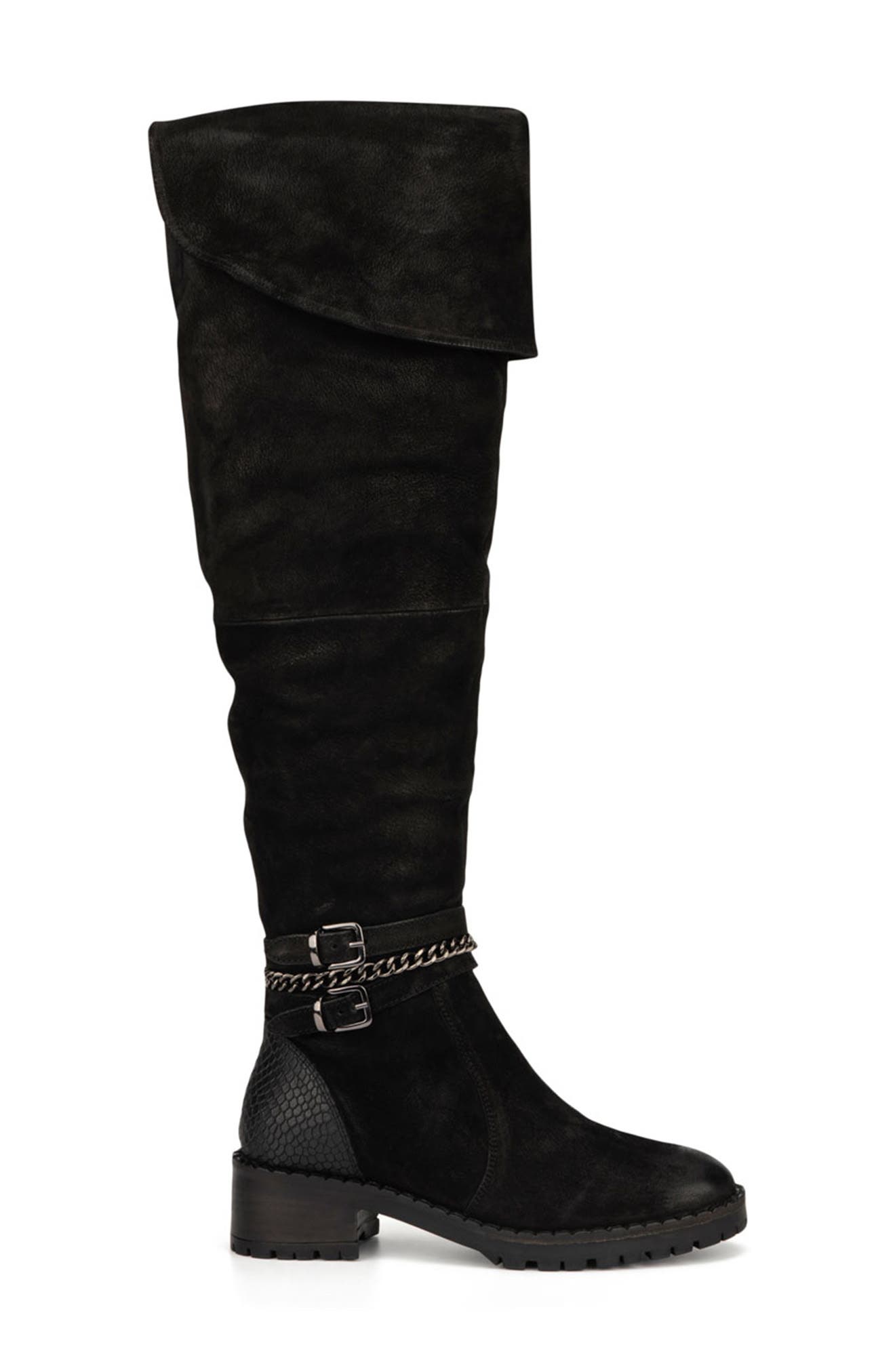 VINTAGE FOUNDRY Alice Snake Embossed Over-the-Knee Boot, Alternate, color, Black