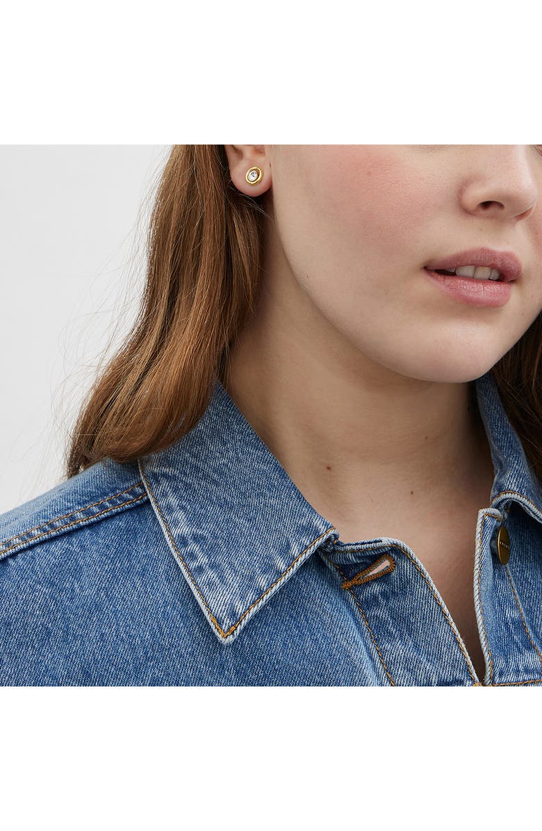 COACH Crystal Halo Jacket Earrings, Alternate, color,