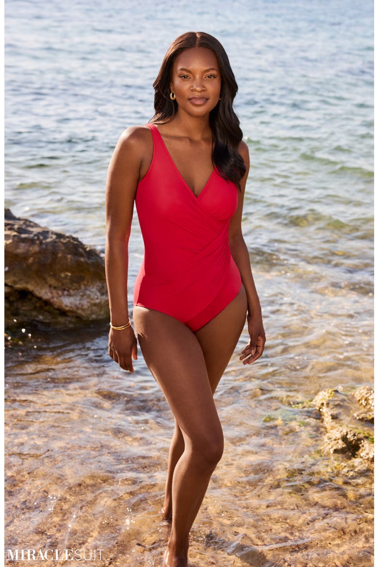 Must Have Oceanus One-Piece Swimsuit, Alternate, color, POPPY