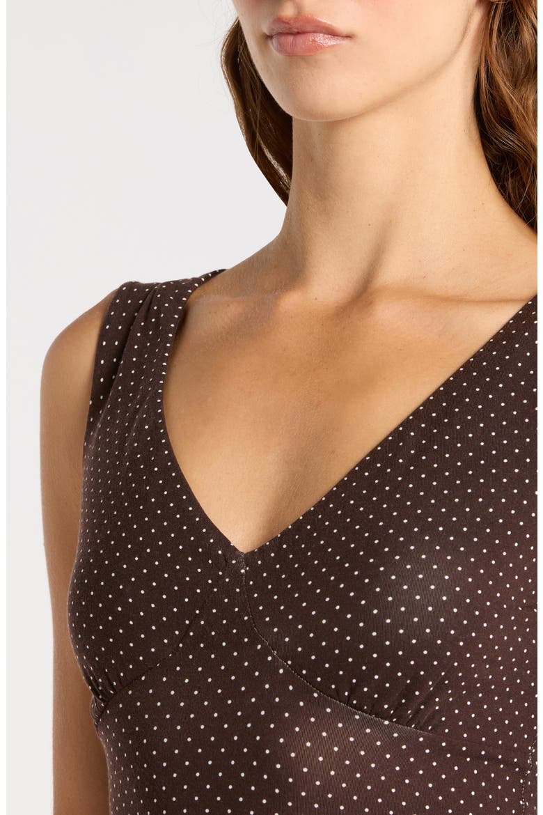 Lennie Polka Dot Drop Waist Minidress, Alternate, color, PIN DOT