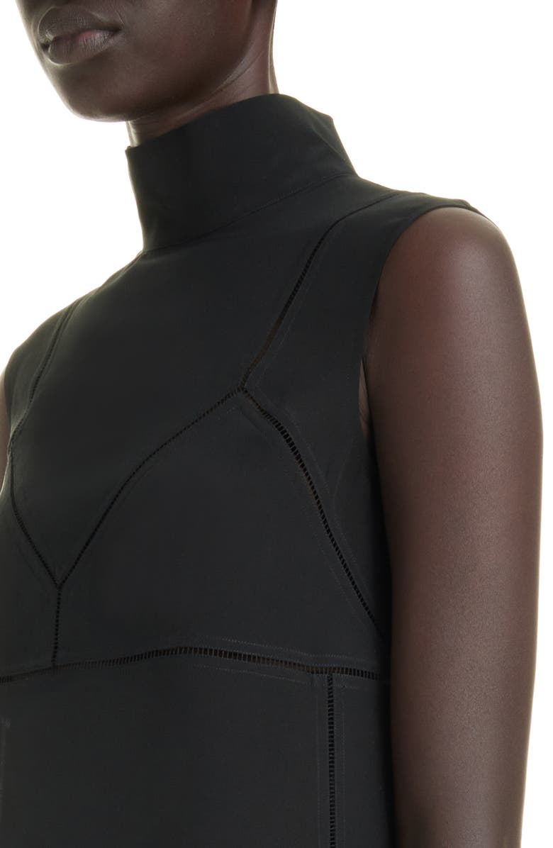 Dries Van Noten Daras Hemstitched Mock Neck Dress, Alternate, color,