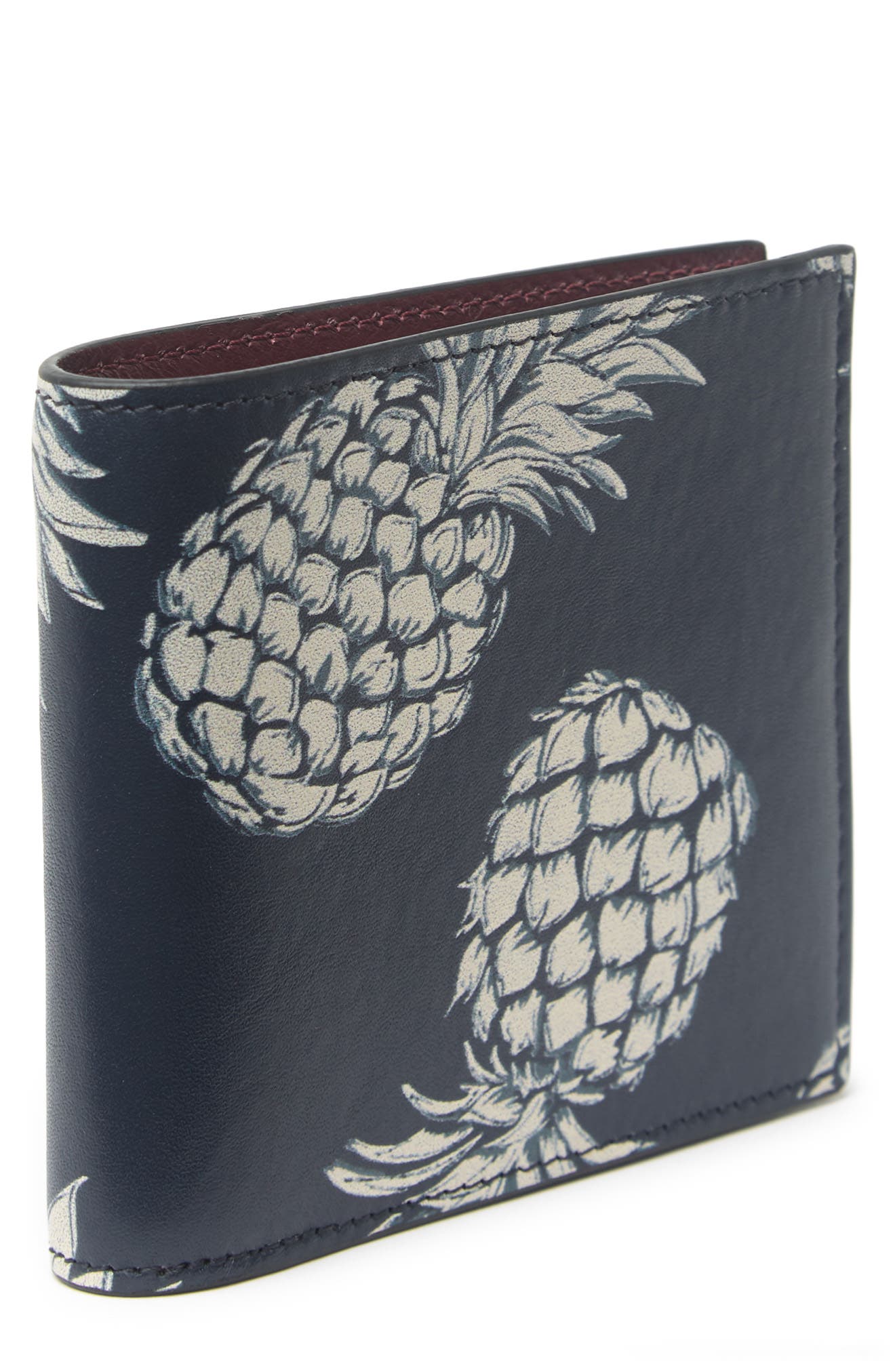 Valentino Bi-Fold Printed Leather Card Wallet (Men) | Nordstromrack