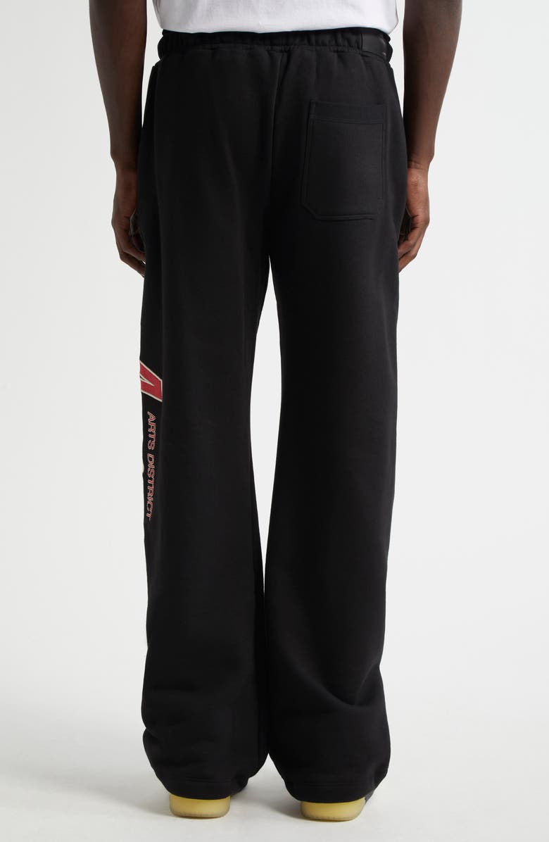 AMIRI City Cotton Logo Graphic Sweatpants, Alternate, color, Black