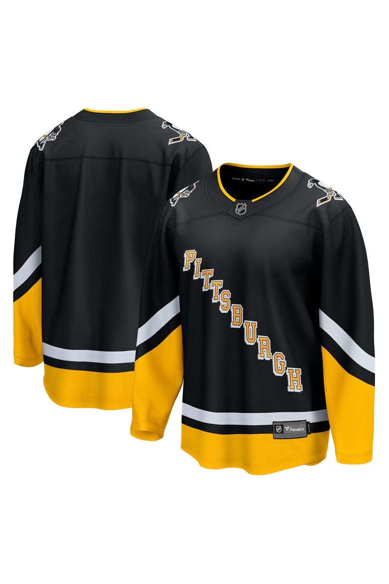 Men's Fanatics Branded Black Pittsburgh Penguins Alternate Premier Breakaway Jersey, Alternate, color, Black