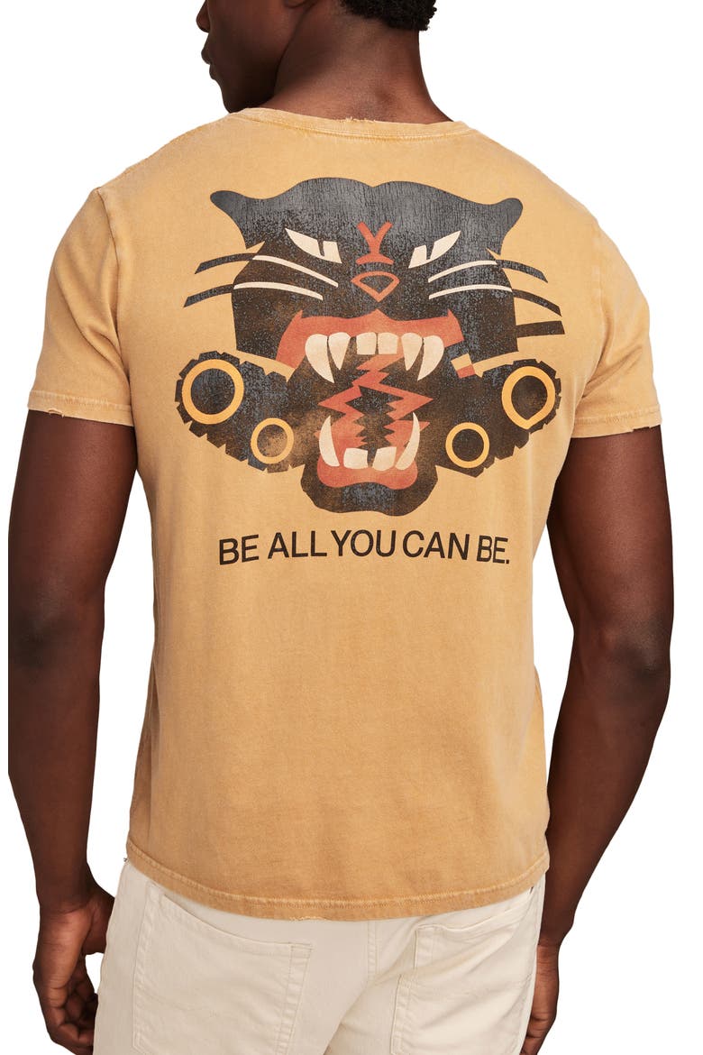 Army Tank Destroyer Units Distressed Cotton Graphic T-Shirt, Alternate, color, WOOD THRUSH