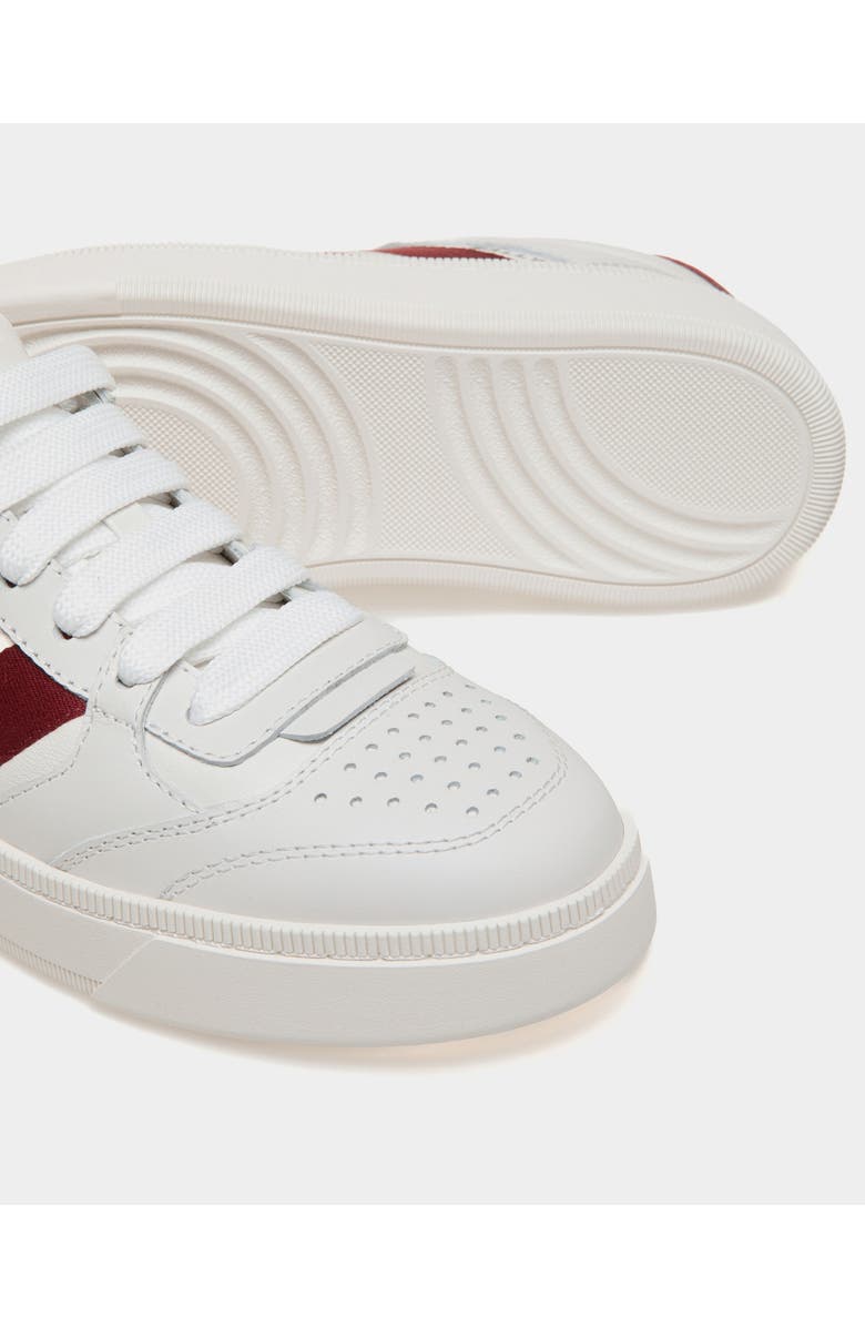 Bally Calf Leather Raise Sneaker, Alternate, color, White