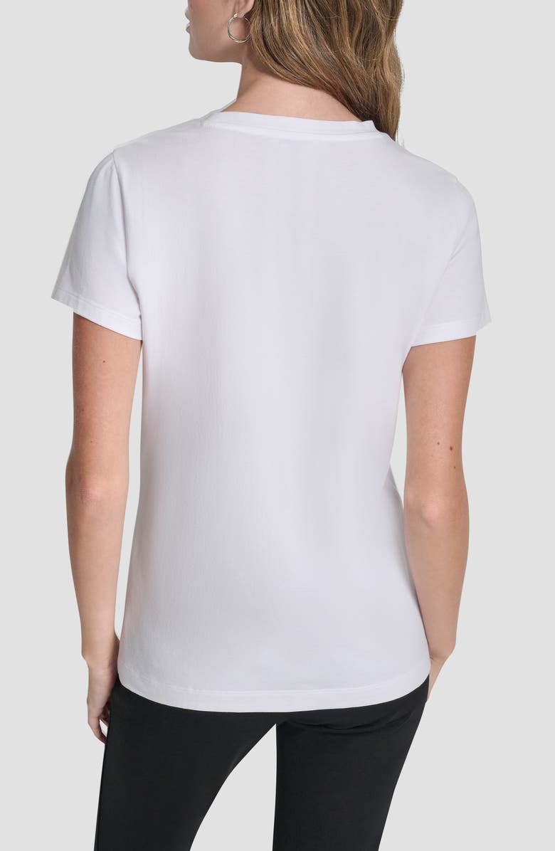 DKNY Crosswalk Conversational Cotton Blend Graphic T-Shirt, Alternate, color, White