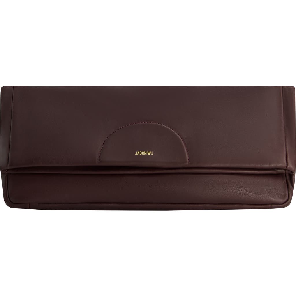 Jason Wu Elegant Fold-over Clutch In Brown