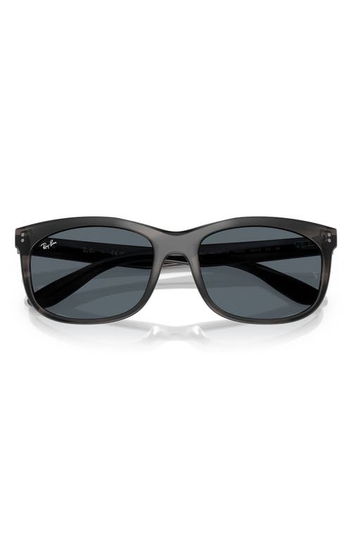 Ray Ban Ray-ban Pillow 60mm Sunglasses In Brown Striped Green