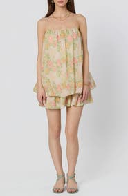 ASTR the Label Jessa Floral Print Minidress