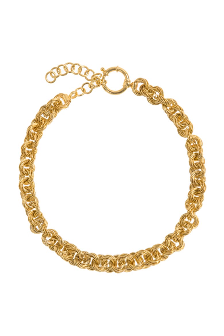 Sumba Circular Necklace Gold, Main, color, Gold