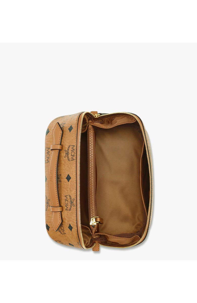 MCM Ottomar Toiletry Bag in Visetos, Alternate, color, Brown