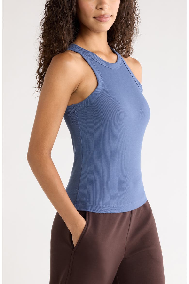 Go-To Rib Performance Tank, Alternate, color, BLUE VINTAGE