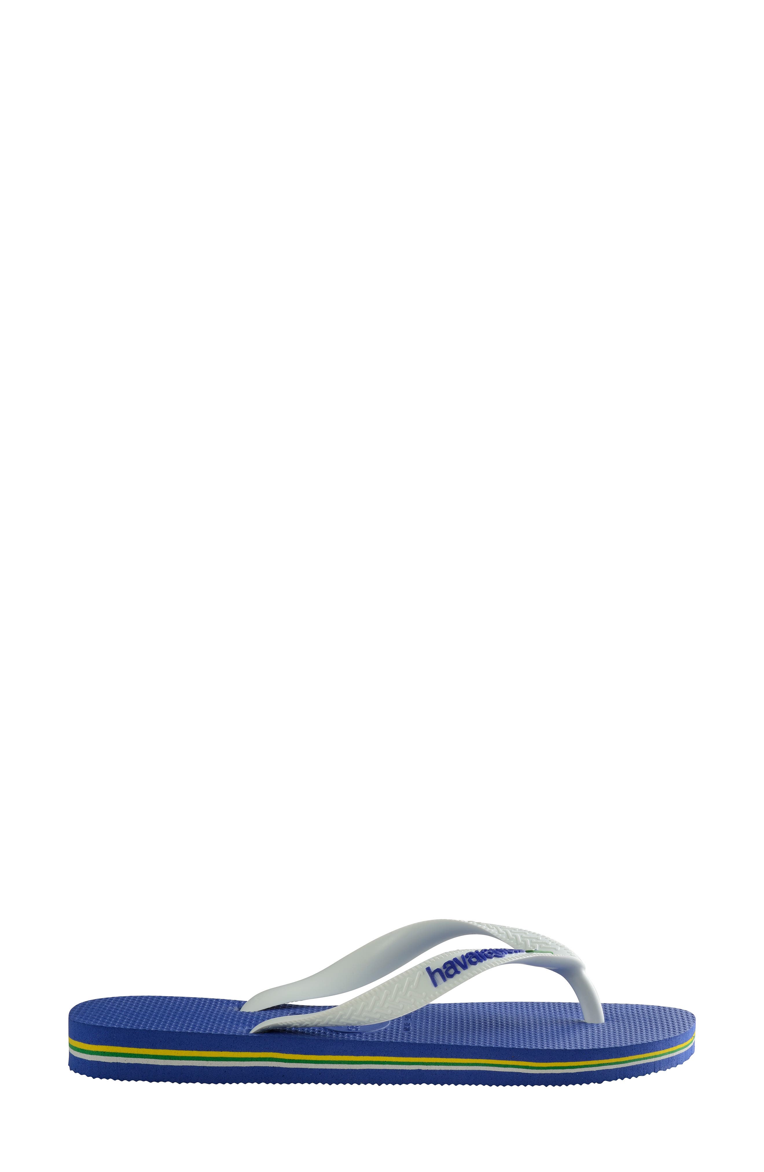 Brazil Logo Flip Flop, Alternate, color, MARINE BLUE