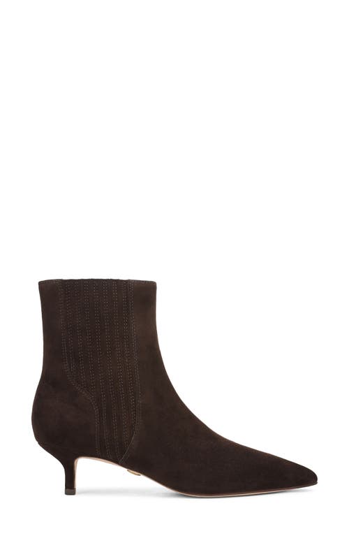 Veronica Beard Lisa Kitten Heel Bootie In Brown