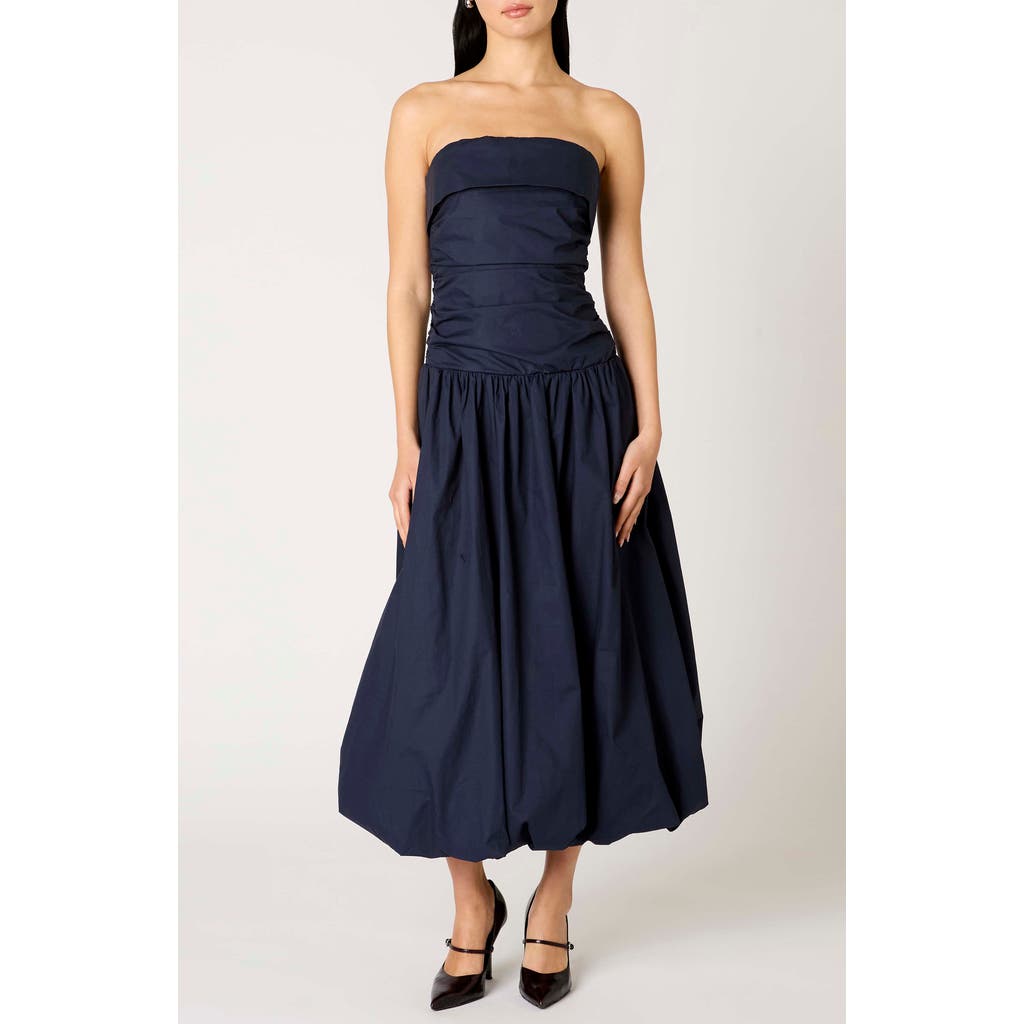 Nia Freya Strapless Dress in Navy  product