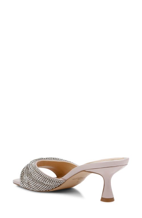 Jewel Badgley Mischka Humor Slide Sandal In Champagne