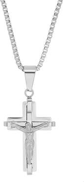 HMY JEWELRY Men's Cross Pendant Necklace