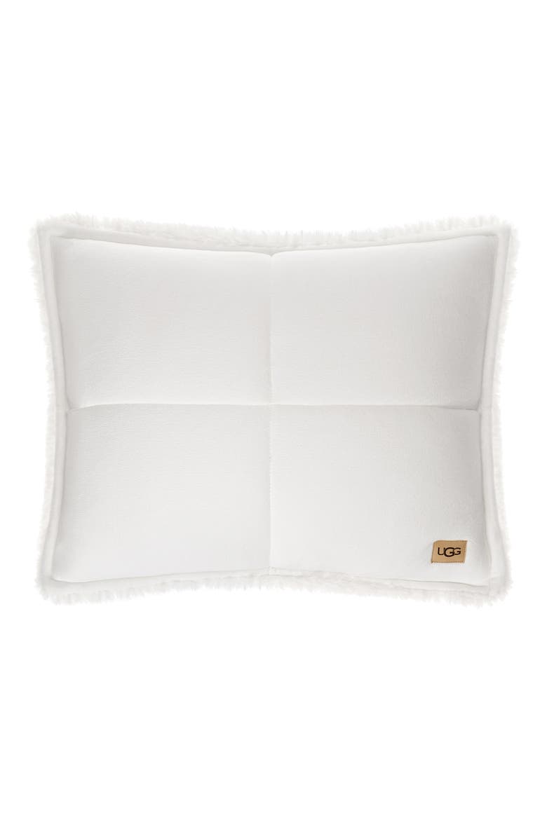 Blissful Reversible Quilted Fleece Comforter & Sham Set, Alternate, color, SNOW