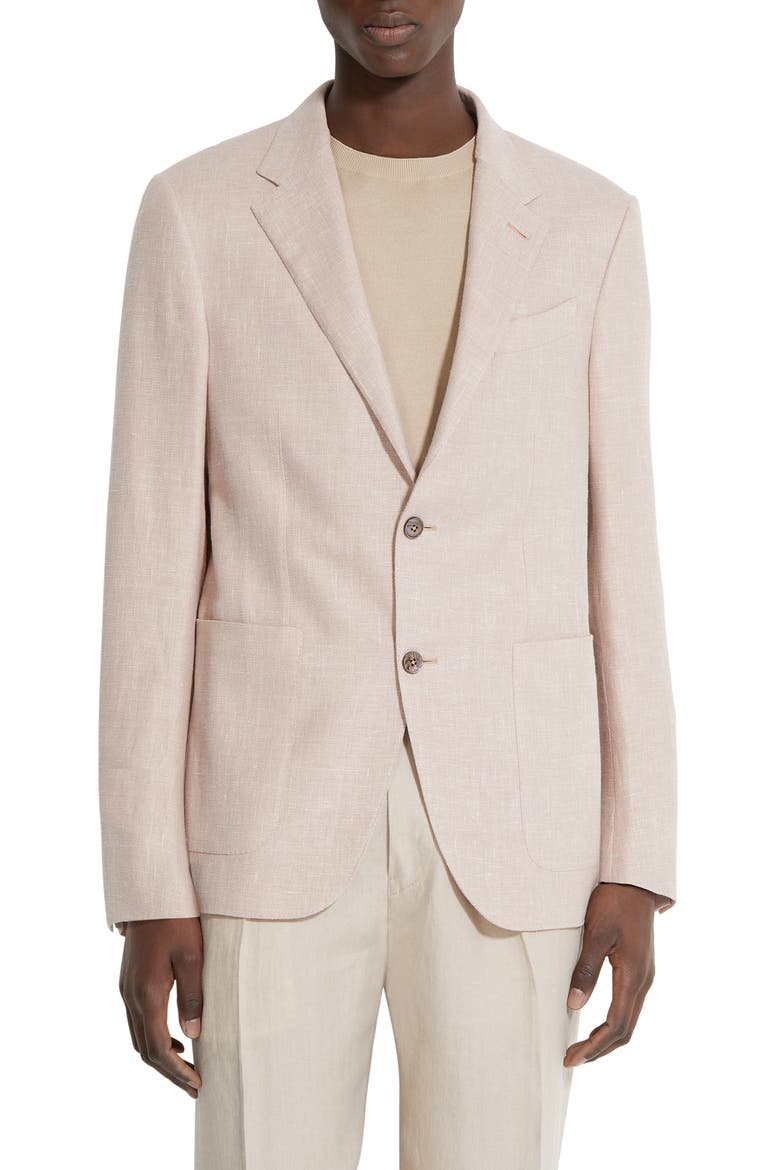 Fairway Crossover Linen Blend Sport Coat, Main, color, PETRA