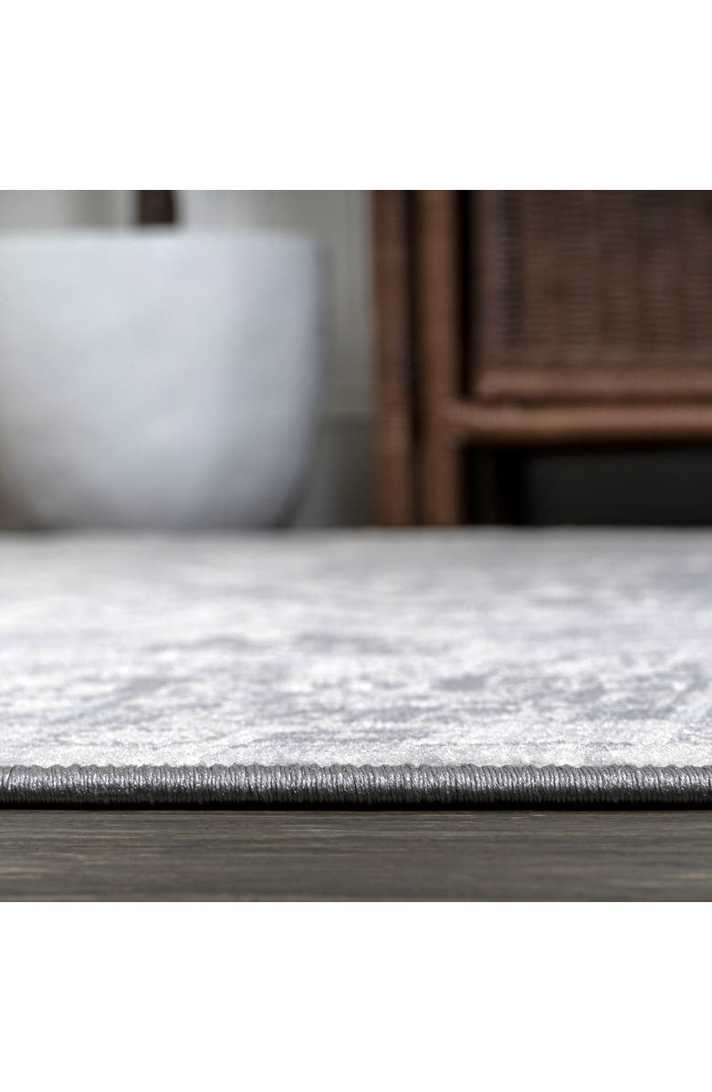 JONATHAN Y Modern Persian Vintage Medallion Area Rug, Alternate, color, Light Grey